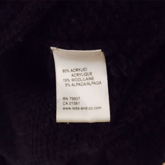 Isda & Co SZ L gray chunky short sleeve cardigan - Picture 4 of 4